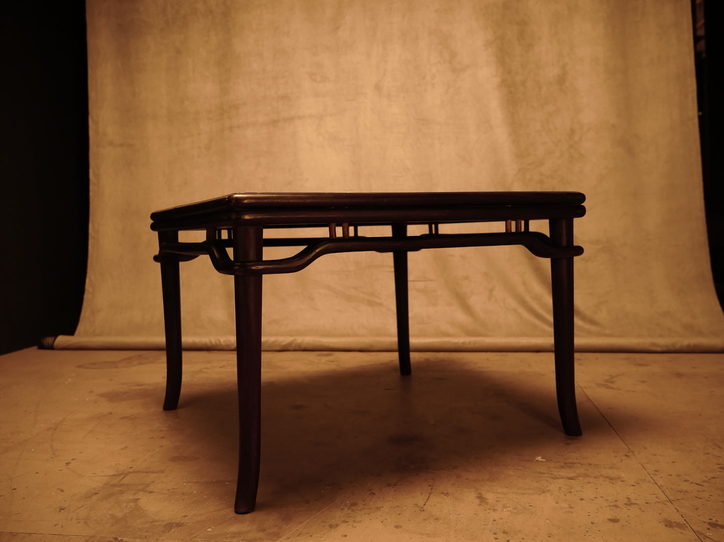 Mesa de Centro de Madera de Olmo Estilo Oriental