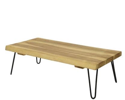 Mesa de centro 110x55 de madera de suar estilo nórdico núm. 35