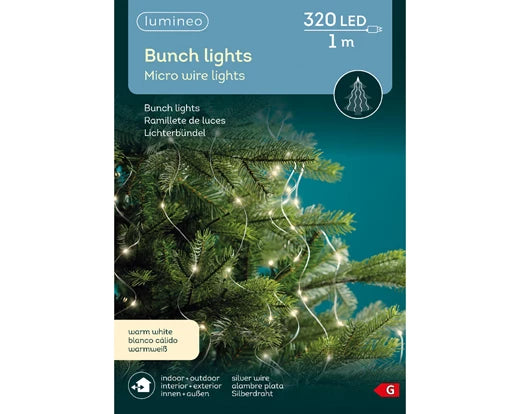 Cascade of lights for tree 100cm-320L Warm White