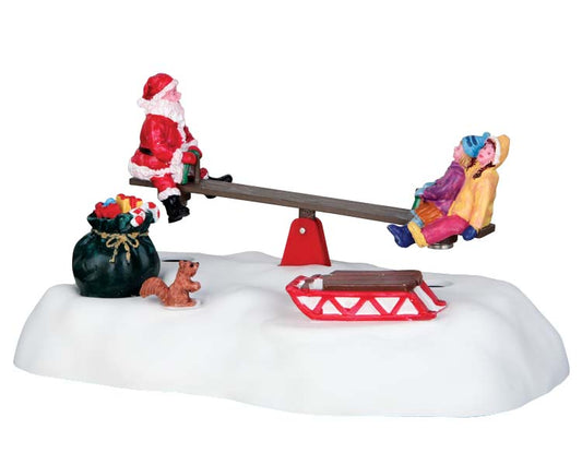 Seesaw Santa und seine Freunde. (Figur mit Bewegung)