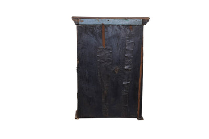 Armario de madera azul y rojo vintage 75x34x100cm núm. 23