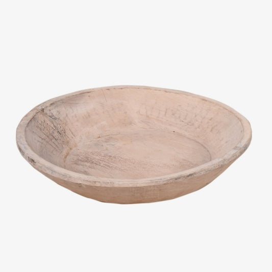 Bowl de madera blanco estilo indígena 55cm núm. 27