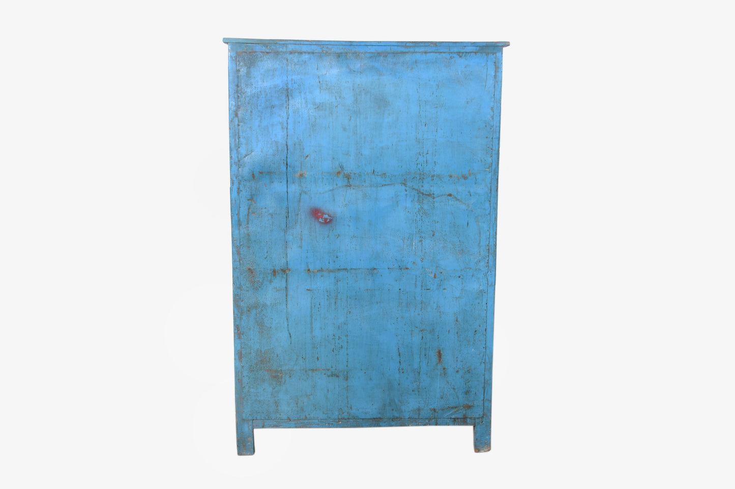 Vitrina de madera antigua azul vintage 157x104cm núm. 43